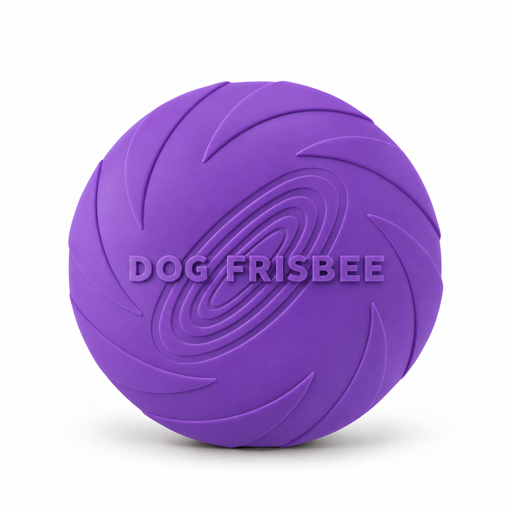 Frisbee en Caoutchouc Résistant – Jeu de Lancer Durable pour Toute la Famille