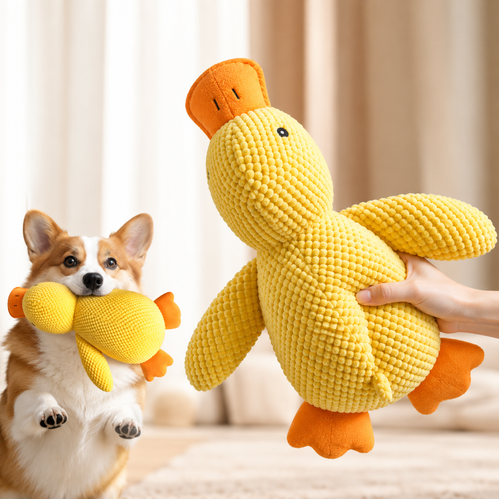 Peluche Animale pour Chien – Compagnon de Jeu Doux, Résistant et Amusant